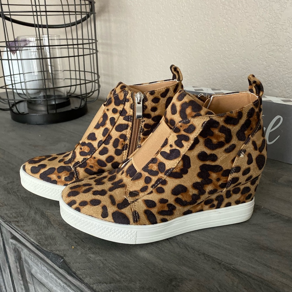 Ccocci leopard hidden wedge